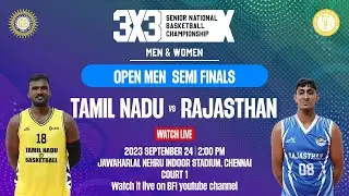 SF 2 l Men l Tamil Nadu vs Rajasthan l BFI l 3x3 National Basketball Championship 2023 l Chennai
