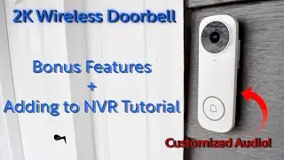 Montavue 2K Wireless Doorbell Extra Settings and Features + How to Add to NVR Tutorial