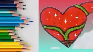 Satisfying drawing of heart # how to draw heart # Drawing by Jackson