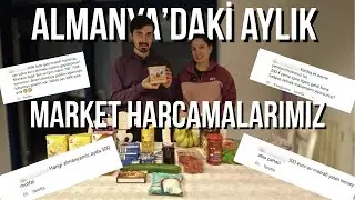 Almanya'da Aylık Bütün Market Alışverişlerimiz | Toplamda Ne Kadar Harcadık?
