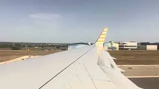 Condor B757 Yellow stripes D-ABOJ Takeoff Palma de Mallorca Airport 🇪🇸