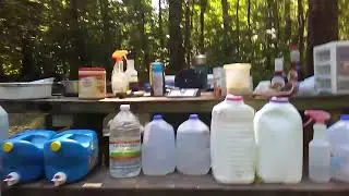 Mount Ida Arkansas and camp kitchen set up