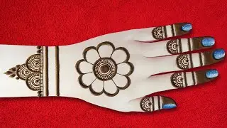 Karva Chauth special easy backhand mehndi design 2024 | simple mehndi design | mehandi design new