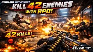😱 Bro&hellip; 42 Kills with RPD?! Roblox Hypershot Insane FPS