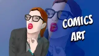 Speed Art | Стиль Comics | Фотомодель | Full HD