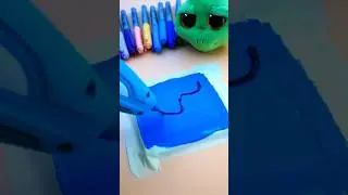 Satisfying Art with Hot Glue Gun! 🎨 #art #paintingideas #gluegun #viralshorts