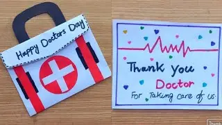 How to make Doctors Day Thankyou Card || DIY Doctors day card idea || doctor's day card making ||