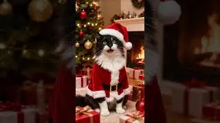 mon chat Igor 😁 abonnez-vous suivez mes aventures #animals #noel  #animation #cat #ai #music #cute