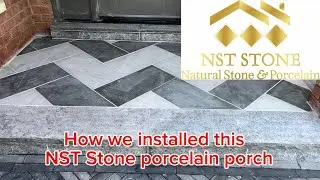How we installed this NST Stone porcelain porch over existing concrete!