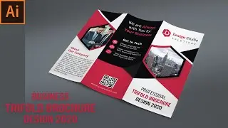How To Create Professional Business Tri-fold Brochure Design | In Adobe Illustrator CC  2020