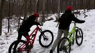 winter 2021 спускаемся со склонов WDP на двух подвесах