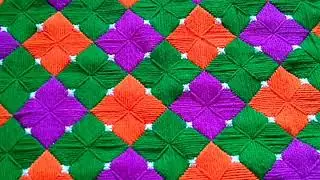 Amazing Bhorat Ason Selai Design# Beautiful Woolen Ason Design# New Asan# Table mat, door mat