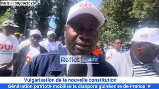 The Guinean Diaspora in France 🇫🇷 adheres to the new constitution
