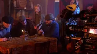 Henk op de filmset van Van Gogh
