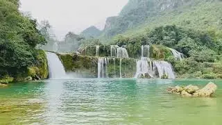 No Copyright Background, Slow Motion Waterfall (No Sound) FREE Stock Video