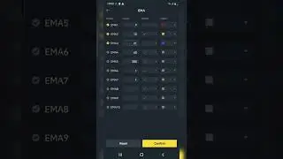 3 ema crossover strategy setup in the Binance App #shorts #trading #binance #binanceapp