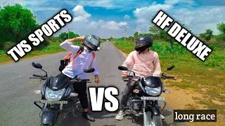 HF DELUXE VS TVS SPORTS BS6 RACE