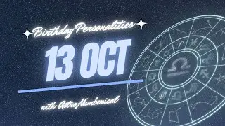 13 October Zodiac Horoscope: Birthday Personality & Traits Revealed