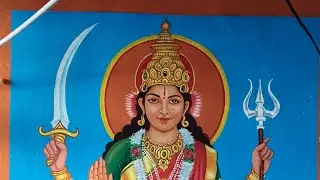 Lakshmi devi painting #art #artandcraft #drawing #paintingtechniques 