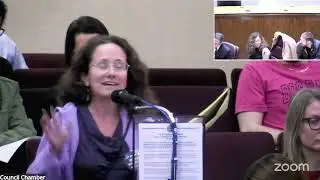 Gillian sharing a public comment at the hearing on Chicago Animal Care and Control, 10/9/2025.