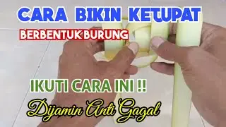 Cara bikin ketupat unik bentuk burung