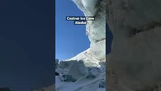 I hope this ice cave won&rsquo;t collapse this year.  #alaska #icecave #travel #beautiful
