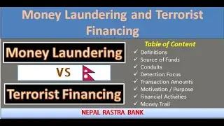 Difference between Money Laundering and Terrorist Financing - ML vs TF