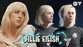 BILLIE EILISH EA FC 24 CLUBS FACE CREATION LOOK ALIKE