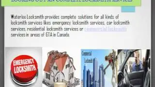 Emergency locksmith Waterloo