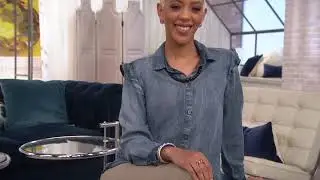Oval Gemstone and Diamond 14K Gold Band Ring on QVC