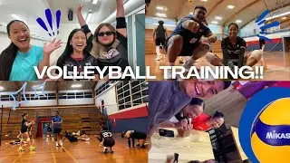 COME WITH ME TO VOLLEYBALL TRAINING!! (after not playing for months)