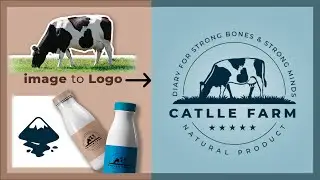 Inkscape speed art | Cow Logo Design | Inkscape Tutorial 2021 |  inkscape vector