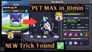 Max Level Pet Trick in Skyblock | new bug to upgrade pet faster | Free pet level up | Blockman go