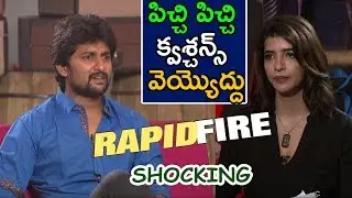 Nani Strong Punch to Manchu Lakshmi || Nani rapid Fire With Manchu Lakshmi - Devadas interview