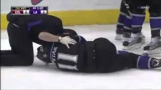 Anze Kopitar breaks ankle 03/26/11
