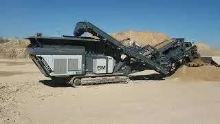 Rubble Master RM 100GO! Hybrid. Dolomite 0/20 mm crushing in Latvia.