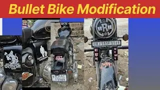 बुलेट बाइक स्टिकर //bullet bike modification//sticker royal Enfield classic modification//