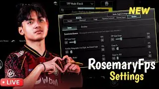 RosemaryFps Sensitivity & Control Update 4.2 🔥 | BGMI / PUBG Mobile Setup 2026 | 5 Finger Player