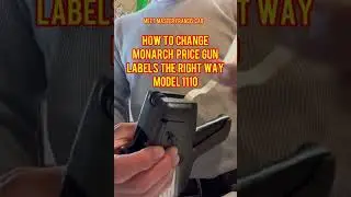 How To Change Monarch Price Gun Labels.  Model 1110.