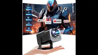 HIPPUS 1080P Portable 4K Projector Review - Pros & Cons - 180&deg; Rotation Adjustable Stand