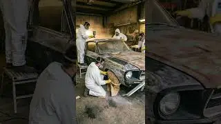 Restauracion de muscle car fastback de 1967 #restoration #timelapse
