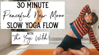 30 Minute // PEACEFUL NEW MOON SLOW YOGA FLOW // The Yogi Witch