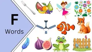 Letter F words with Pictures-Words starting with F -Animals starting with F-Things starting with F
