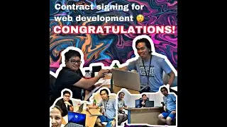 Contract Signing for Web Development.