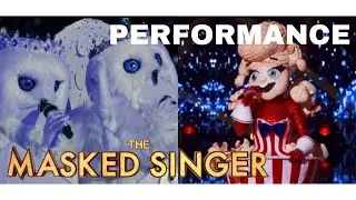 Snow Owls Vs Popcorn: Because You Loved Me & Everything I Do I Do It for You | The Masked Singer S4