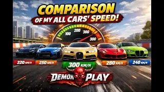COMPARISON OF MY ALL CARS SPEED||CAR PARKING MULTIPLAYER||DEMON PLAYS