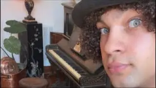Playing one of my 8 pianos (kranich and Bach from1889)