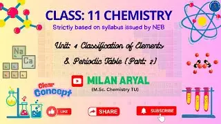 Class: 11 || Chemistry || Physical Chemistry || Periodic Table || Part: 2