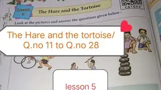 #The Hare and the tortoise #lesson 5/#Q.no 11 to Q.no 28/Blossom -1/#Class-3