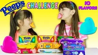 PEEPS TASTE TEST CHALLENGE- Limited Edition Easter Peeps | Emily and Evelyn